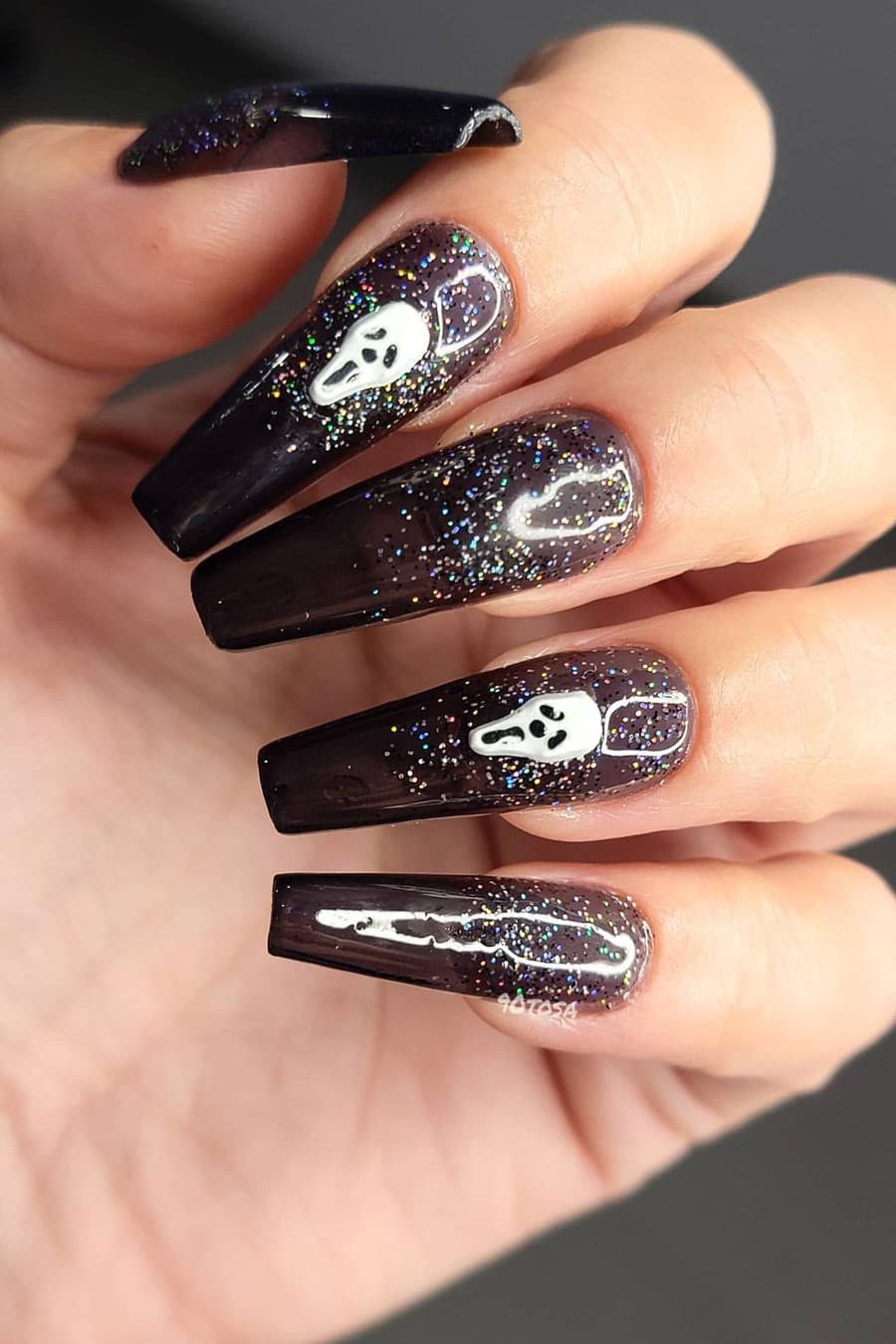 Halloween jelly nails