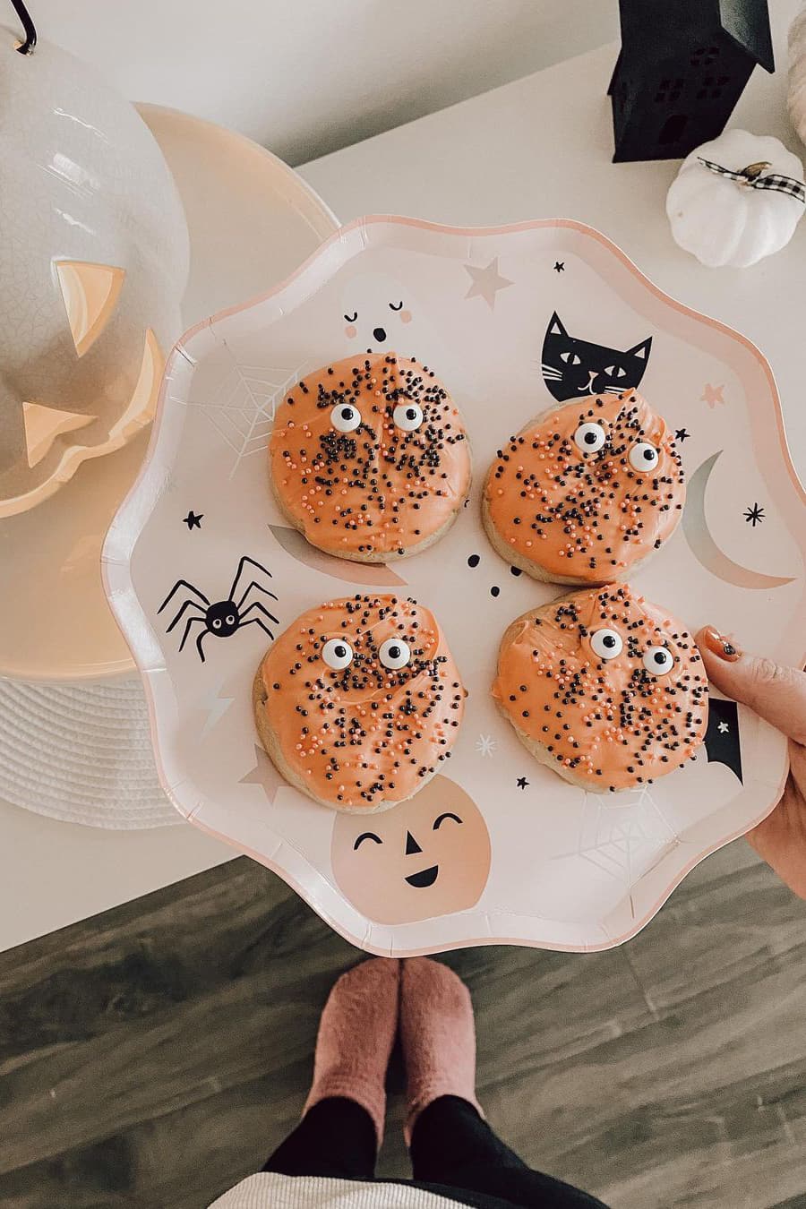 Light orange Halloween cookies