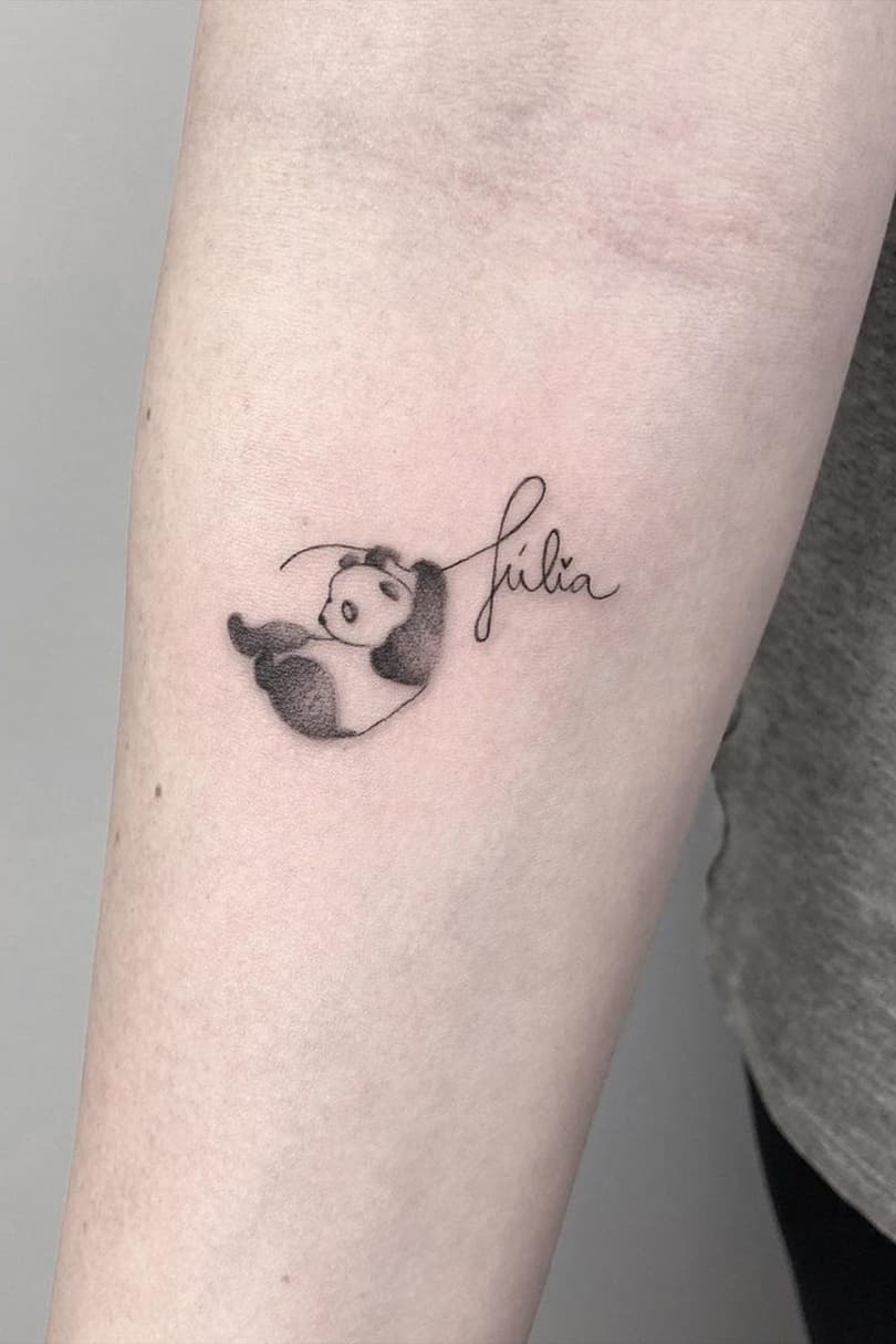 Meaningful panda tattoos