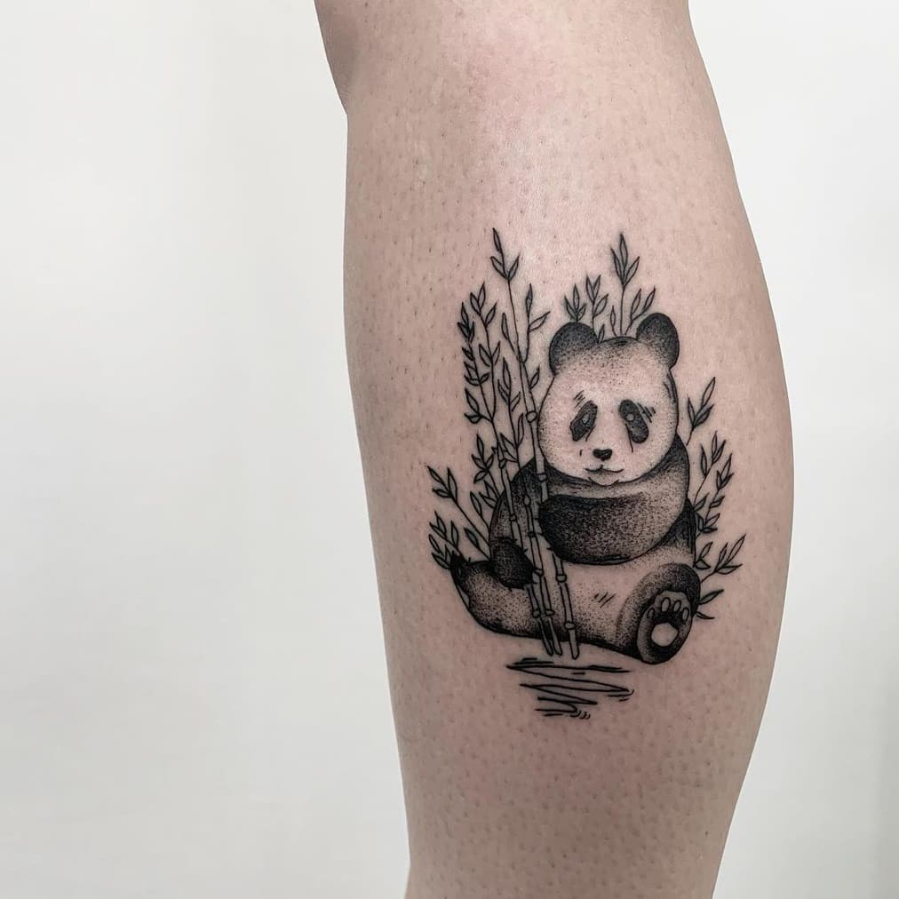 Panda Bamboo Tattoo