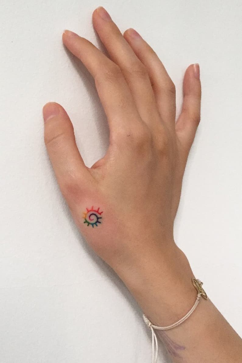 Rainbow Symbol Tattoo
