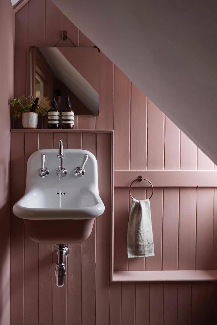 Small pink bathroom