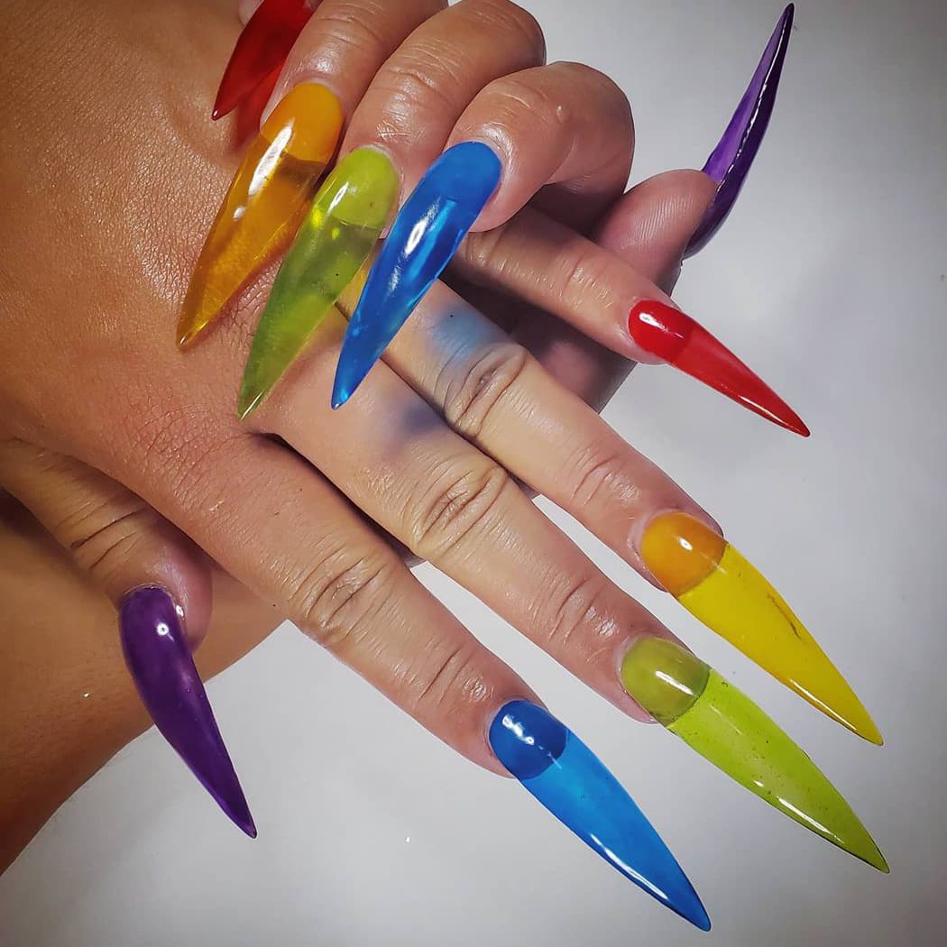 Super long jelly nails