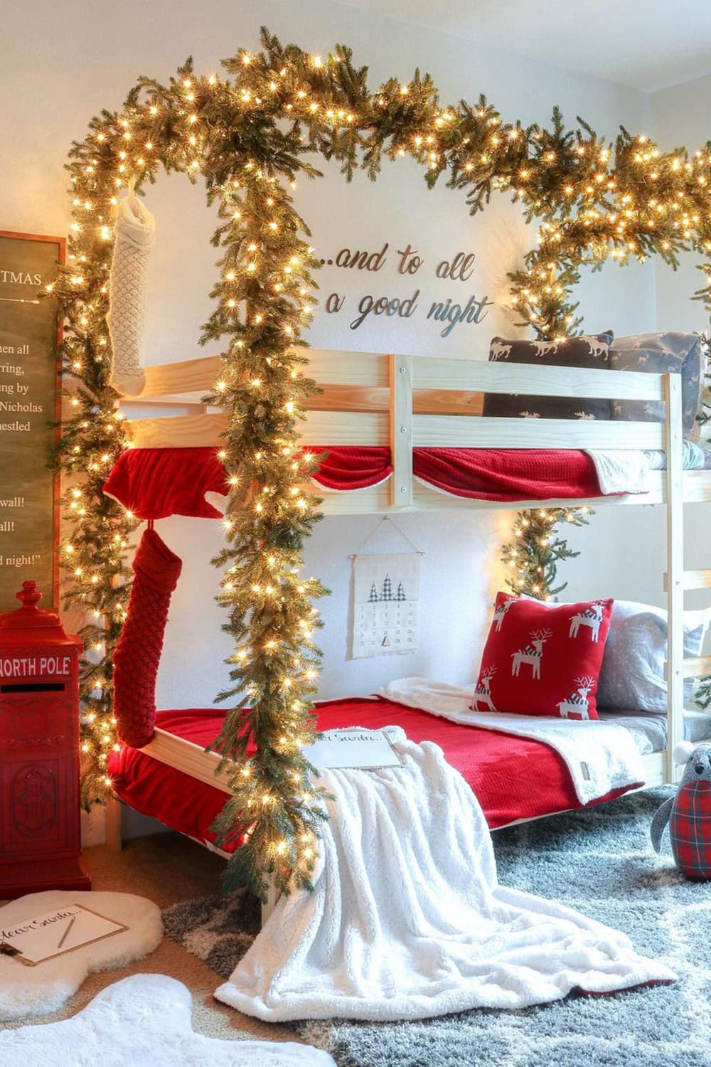 Christmas bedroom for kids