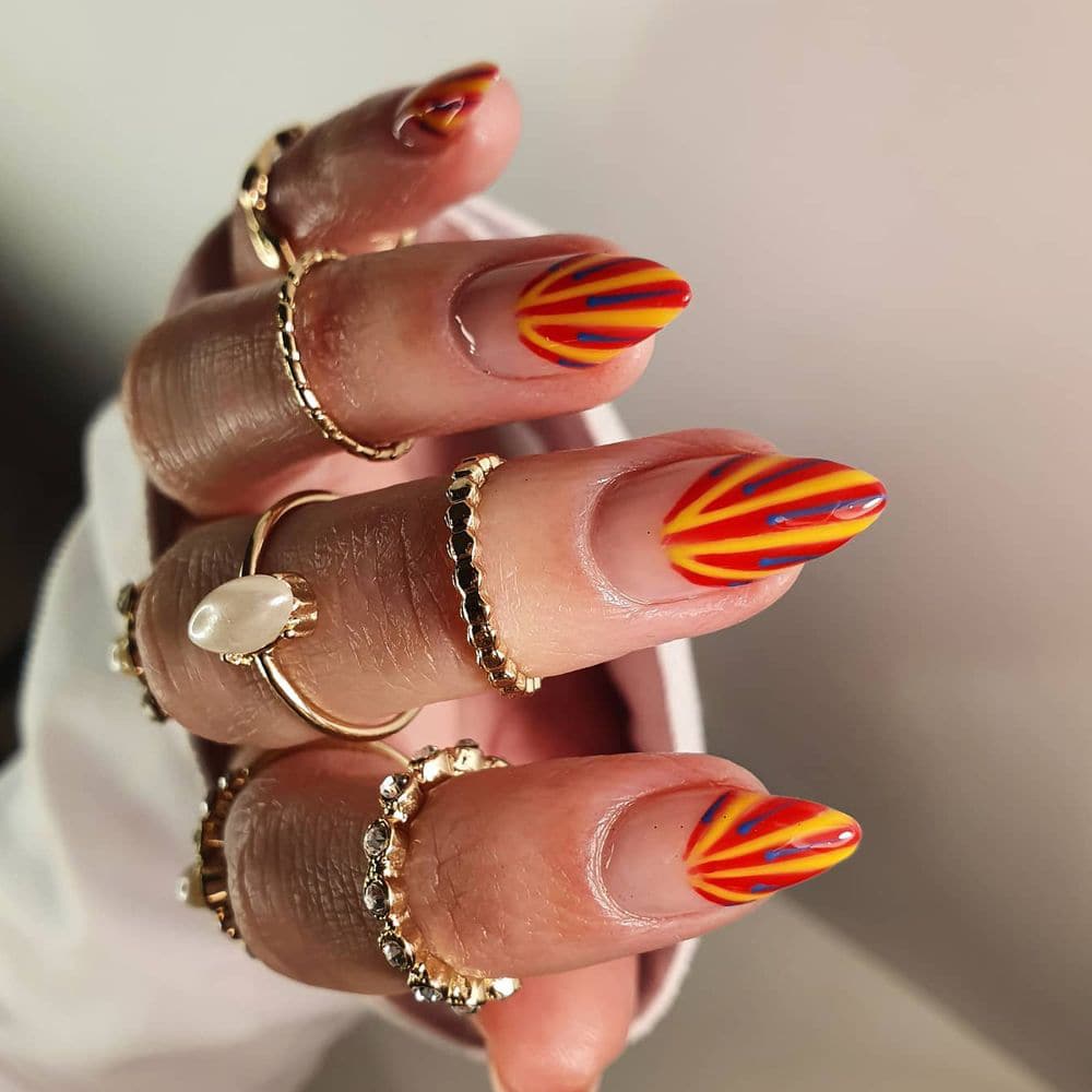 Circus themed nails