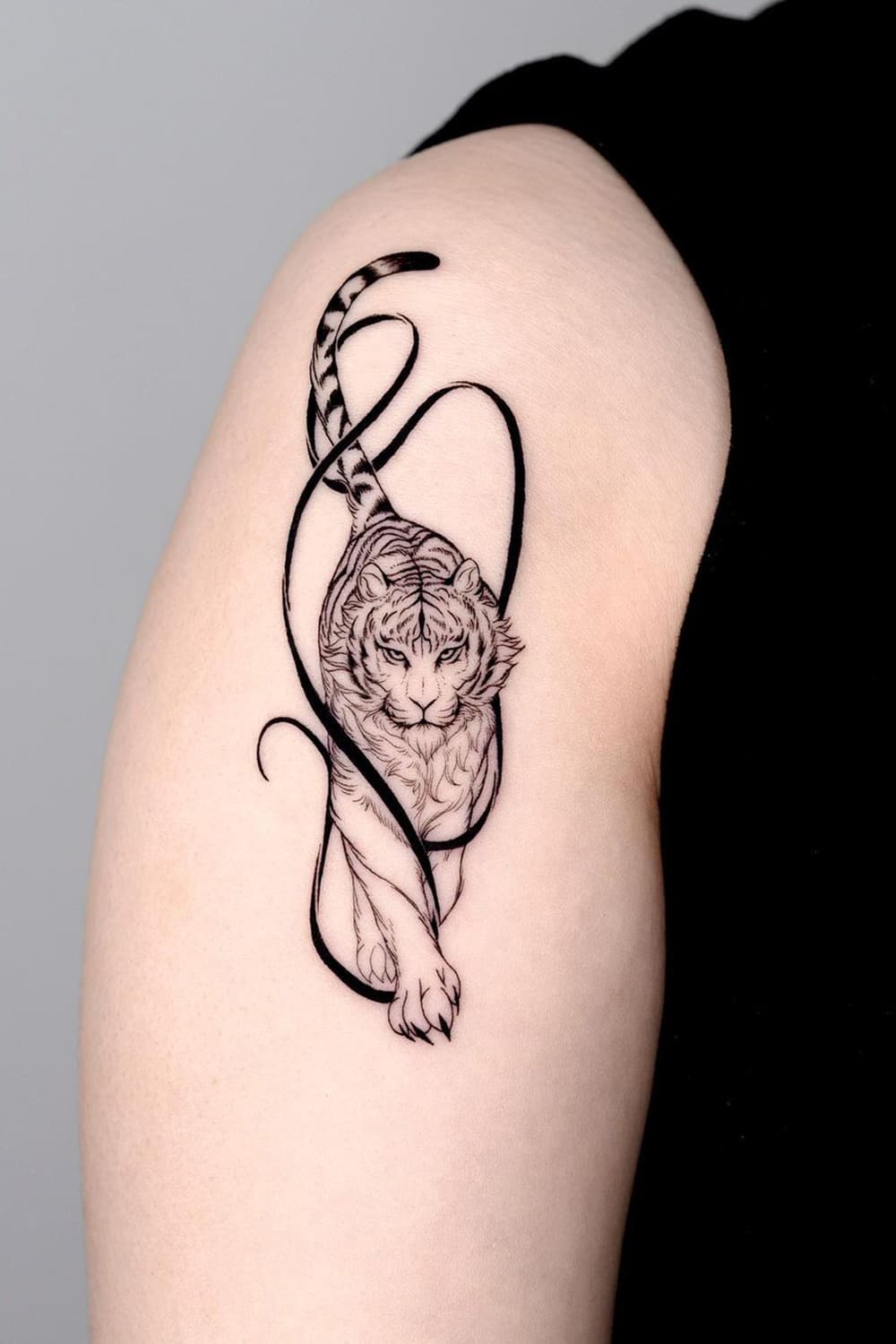 Cool tiger tattoo