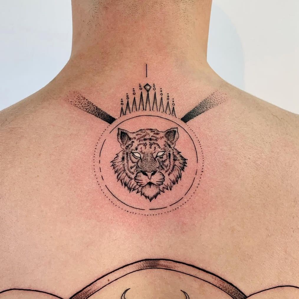 Crown Tiger Tattoo