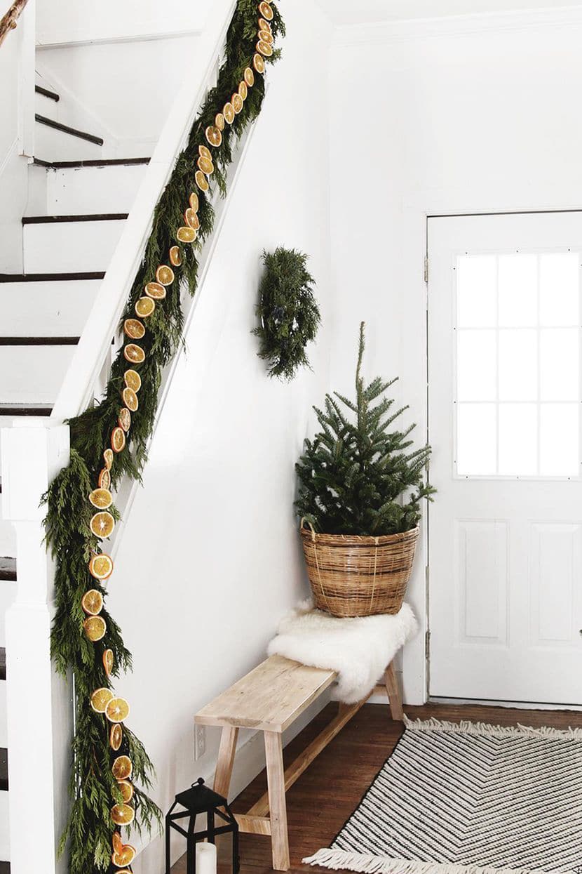 Dried orange garland