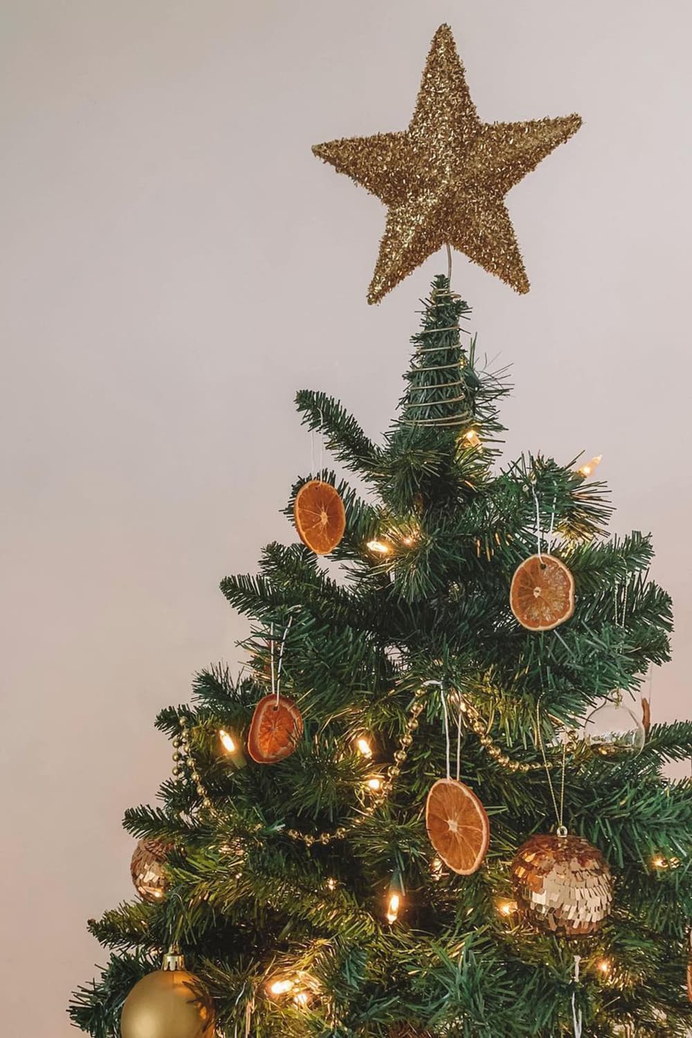 Dried orange Christmas tree ornaments