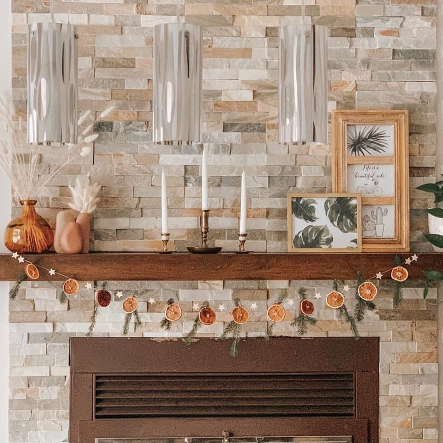 Dried orange garland