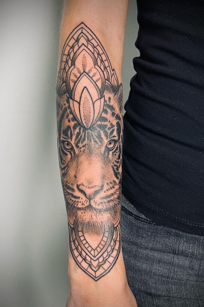 Mandala Tiger Tattoo