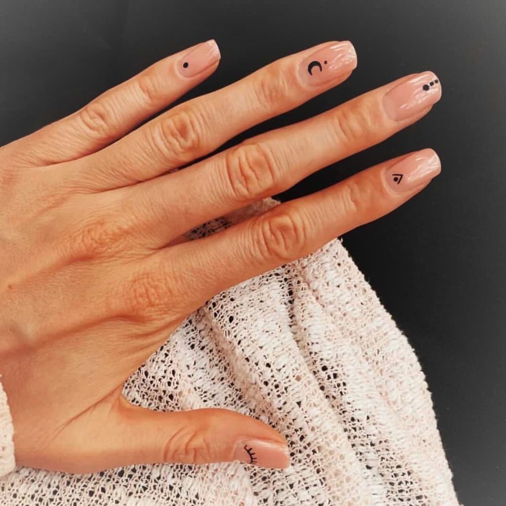 Minimalist boho nails