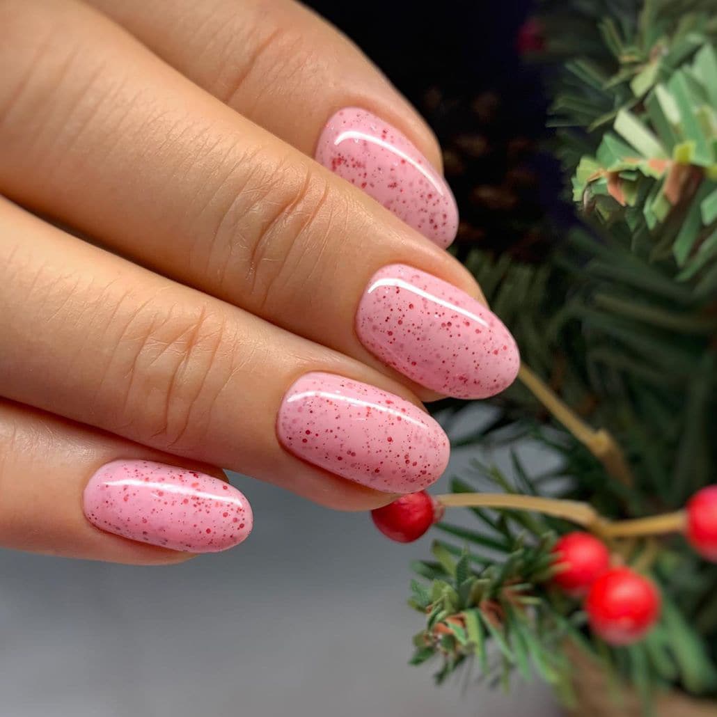 Pink candy nails