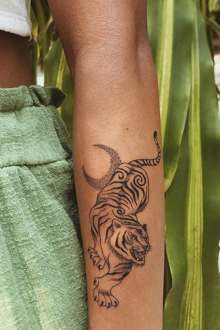 Tiger Moon Tattoo