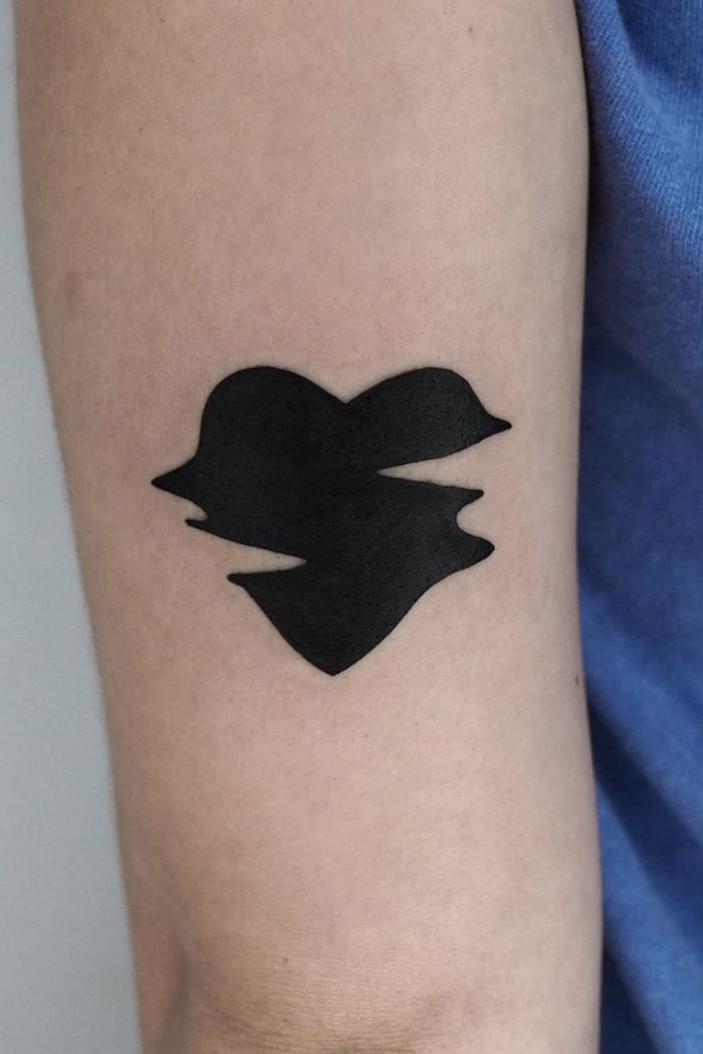 Abstract Heart Tattoo