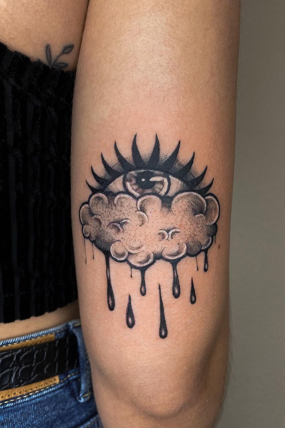Cloud Eye Tattoo