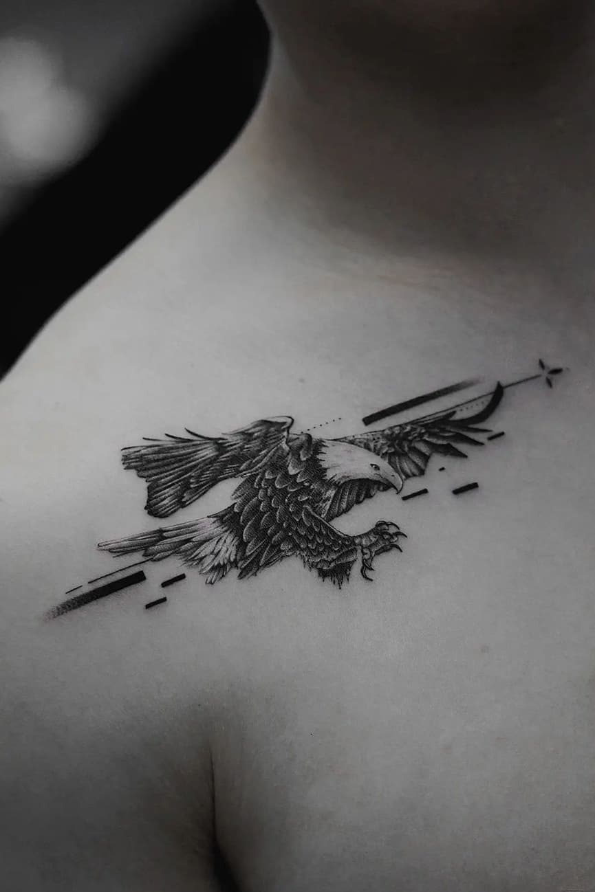 Eagle Geometric Tattoo