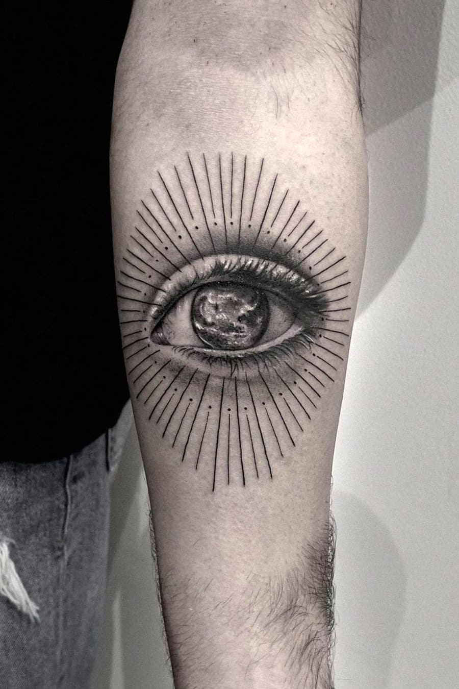 Earth Eye Tattoo