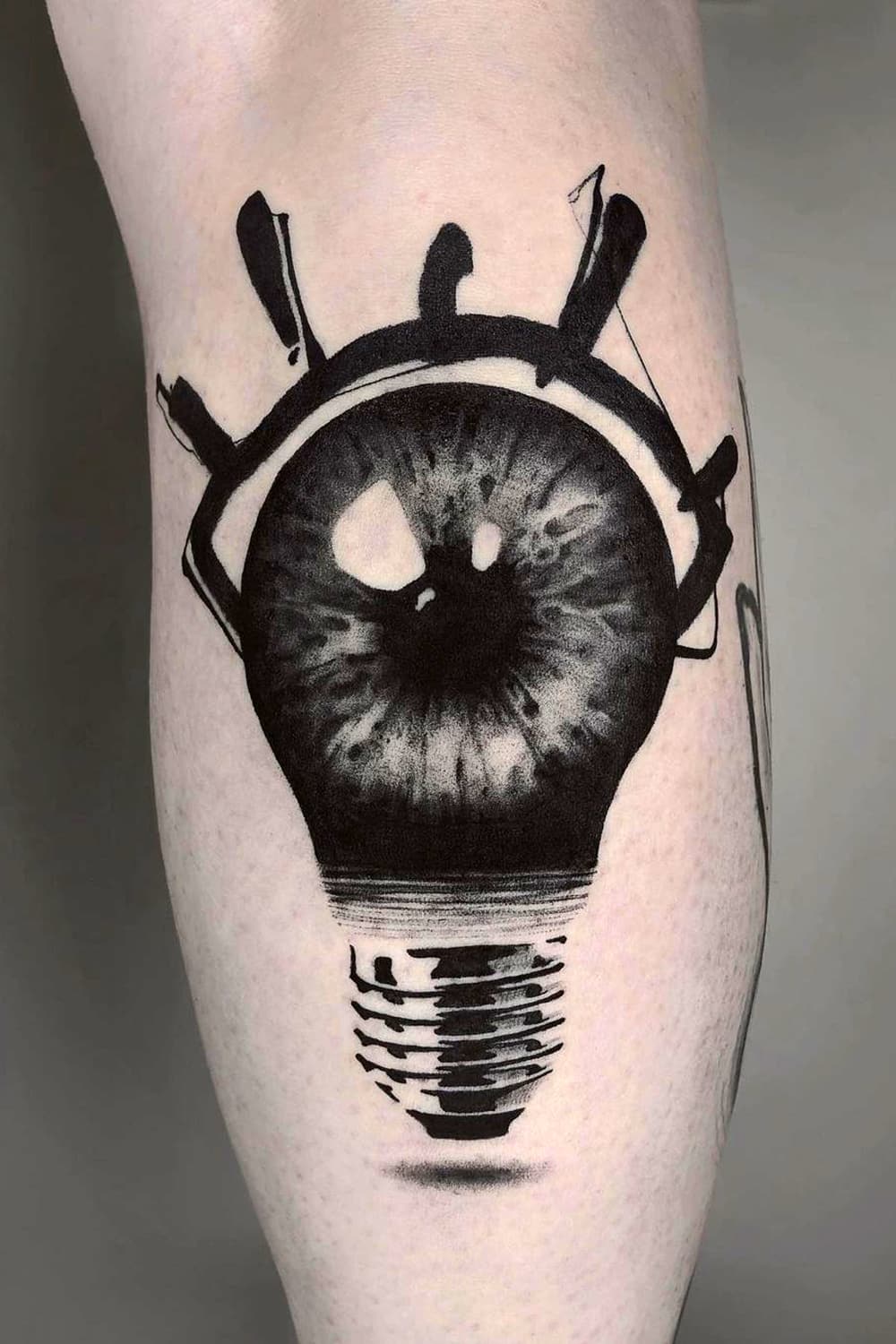 Eye Bulb Tattoo