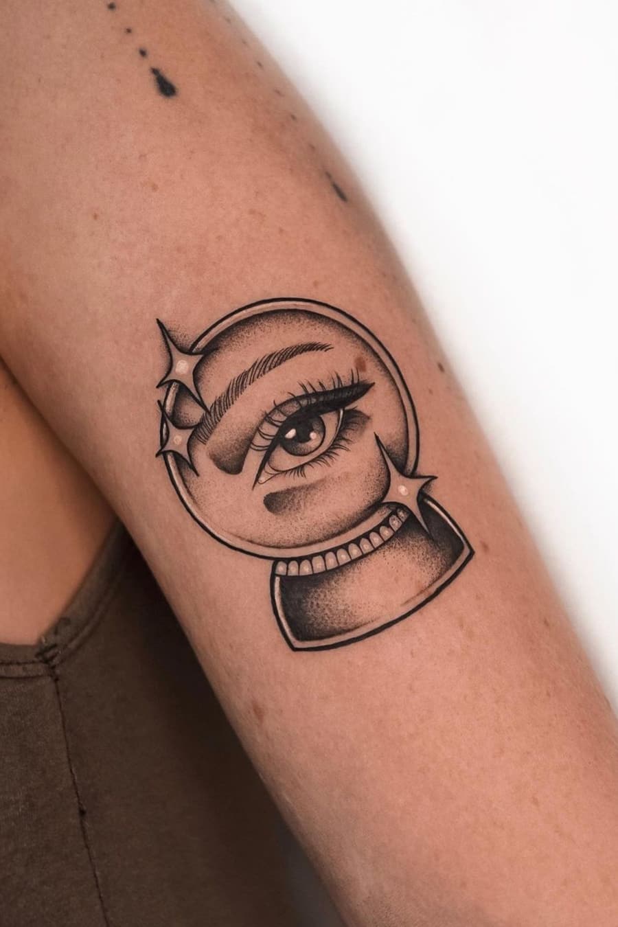 Eye Magic Ball Tattoo