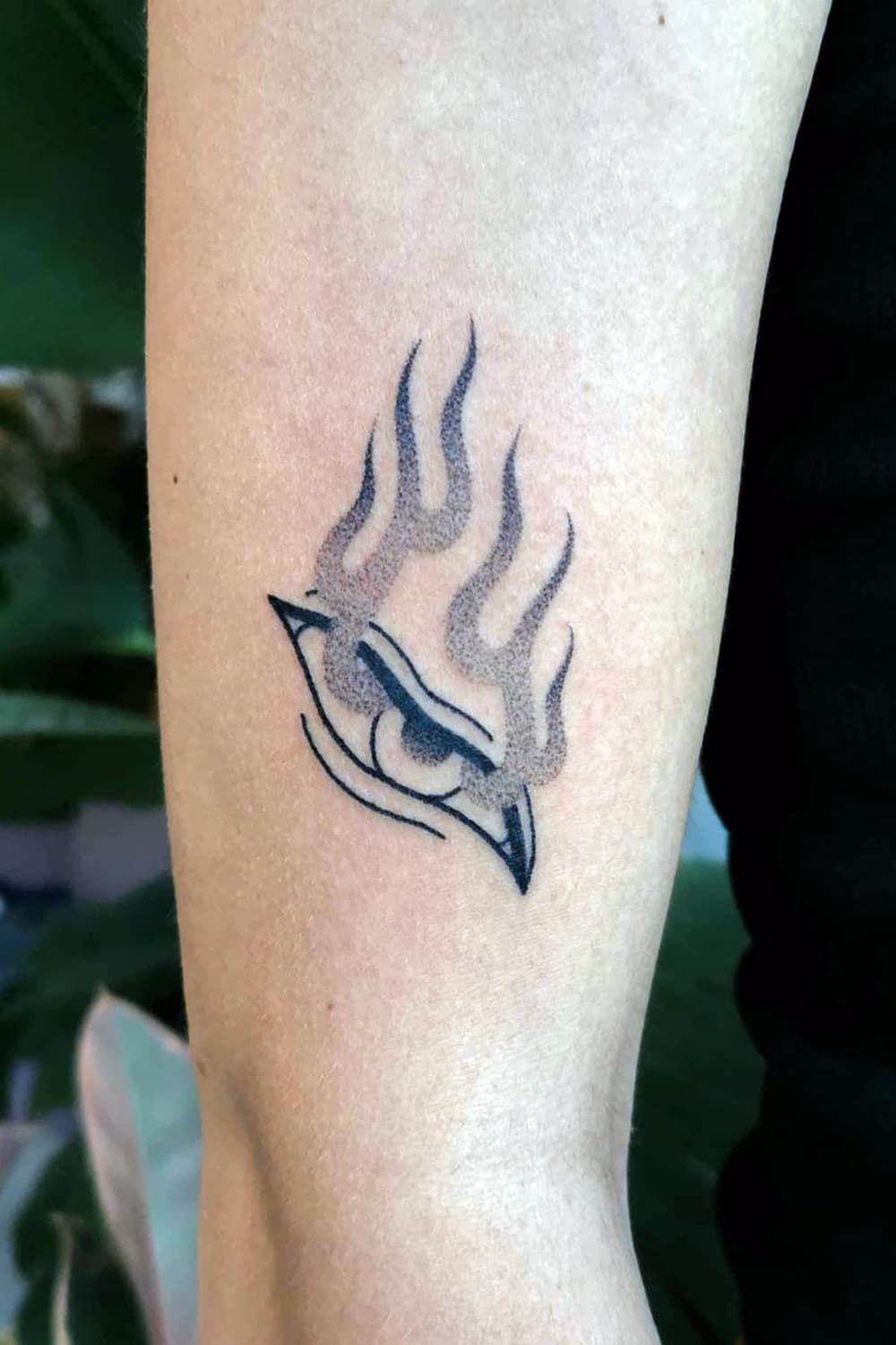 Flame Eye Tattoo