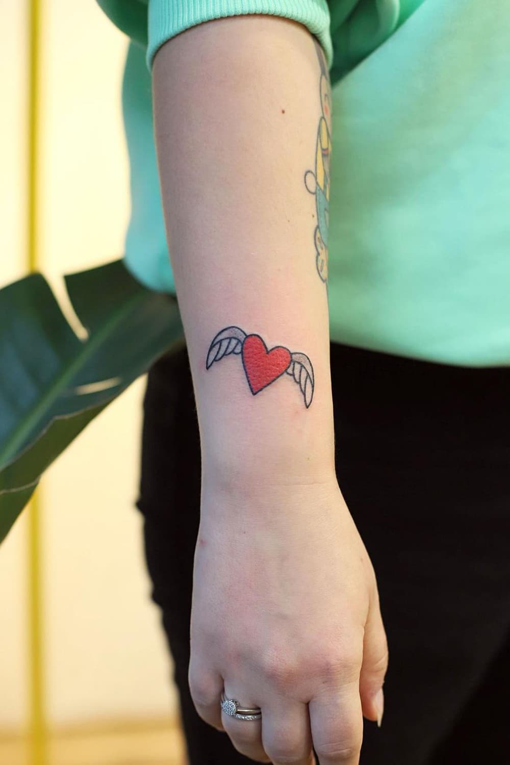 Flying Heart Tattoo