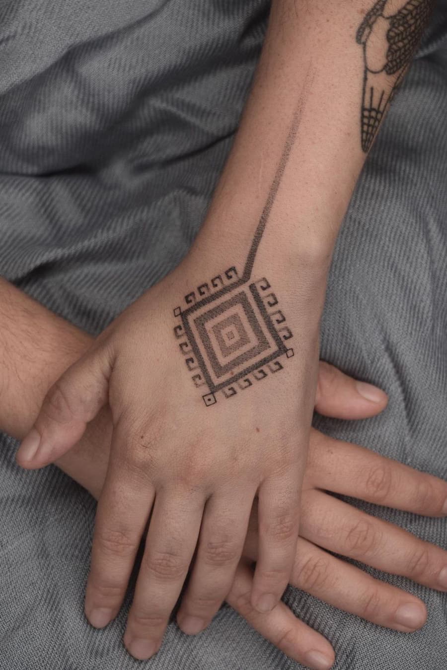 Geometric Ornamental Tattoo