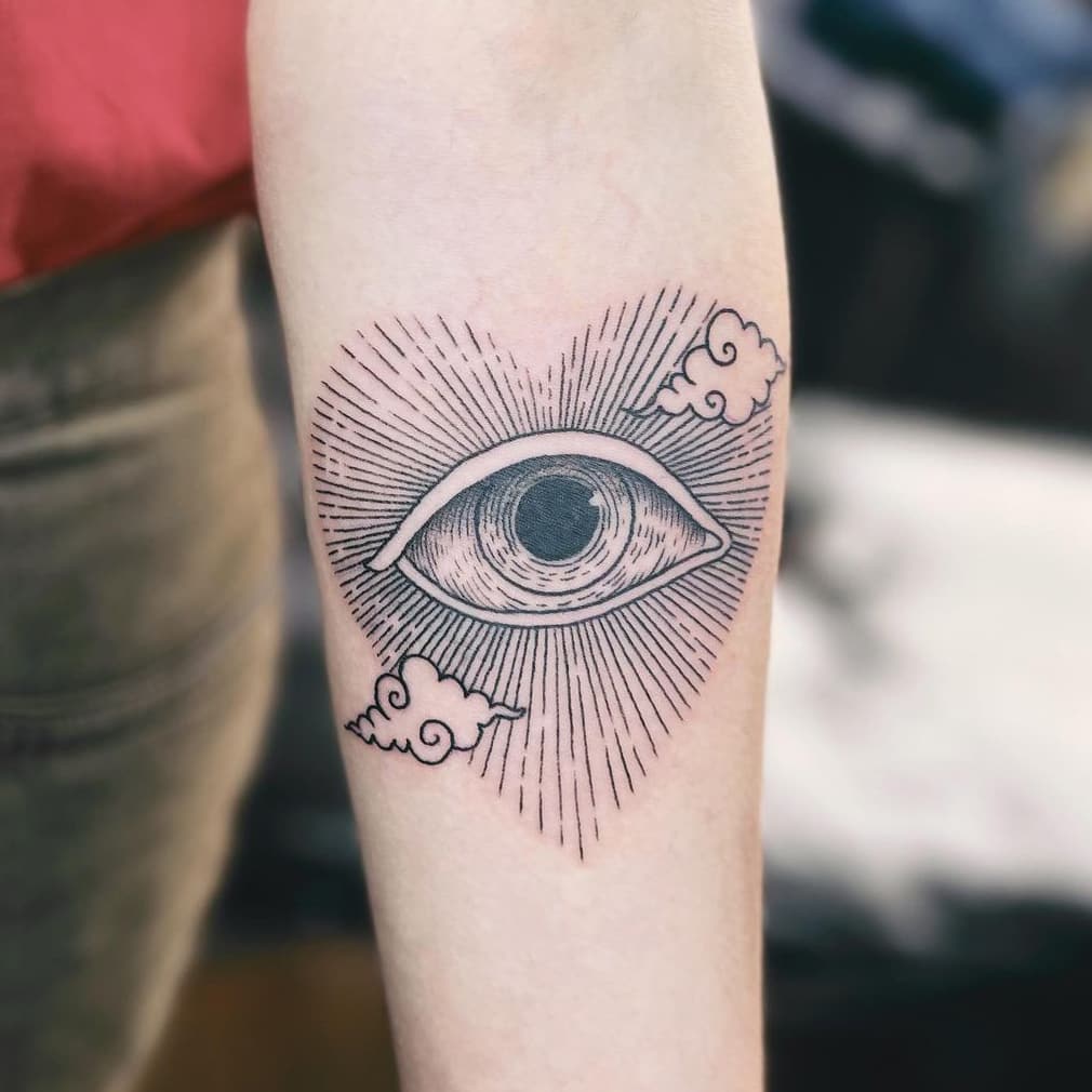 Heart Eye Tattoo