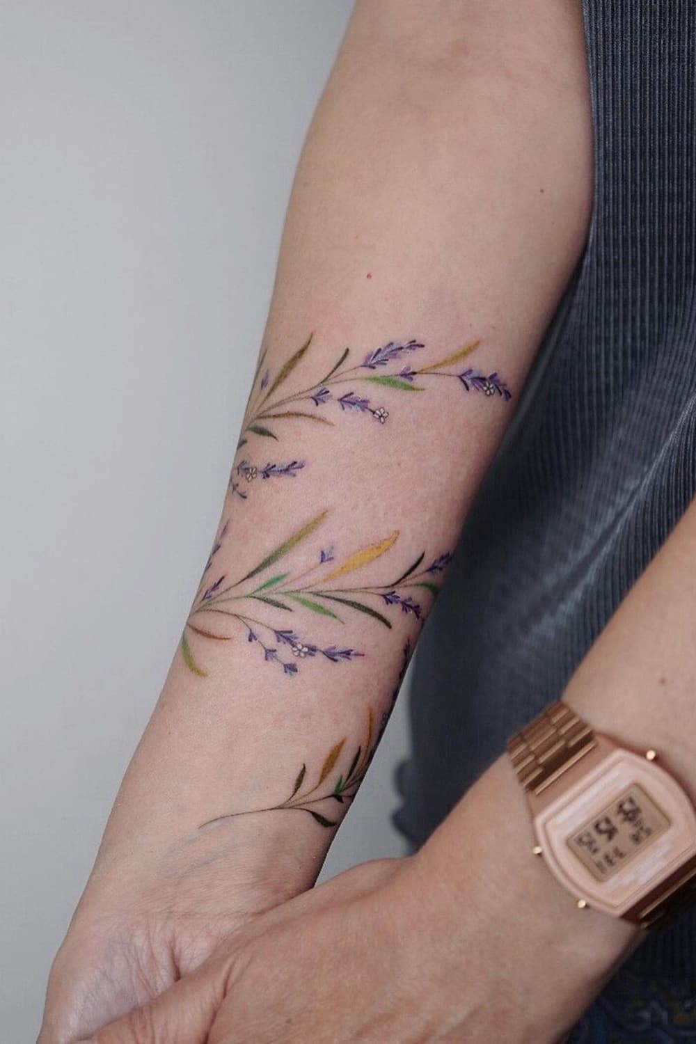 Lavender Bracelet Tattoo