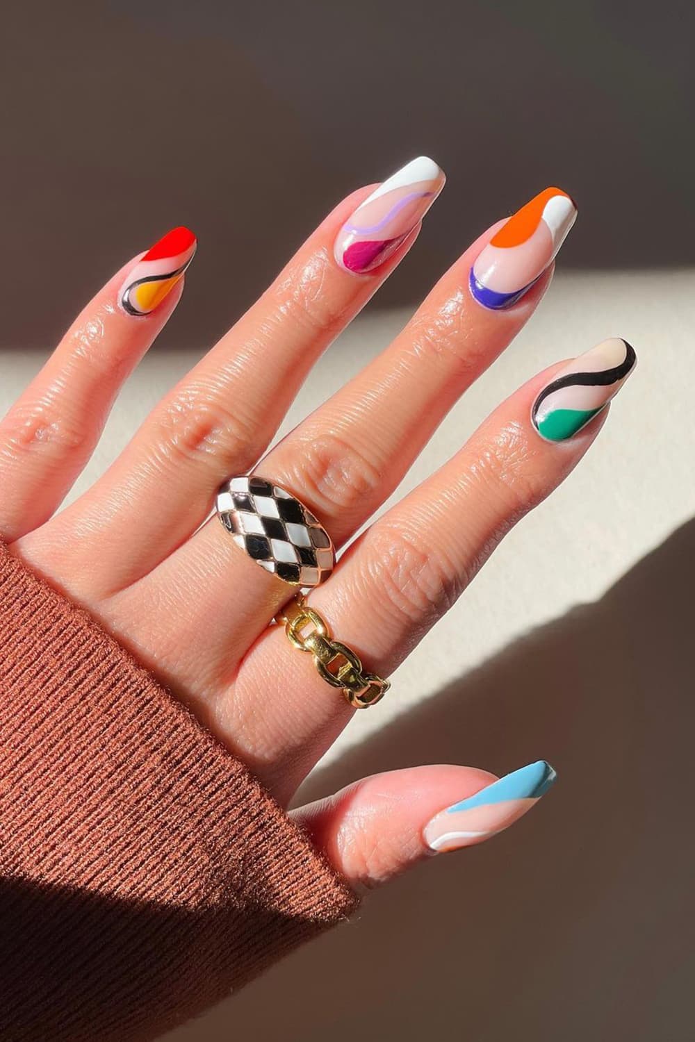 Lively Thanksgiving Nails