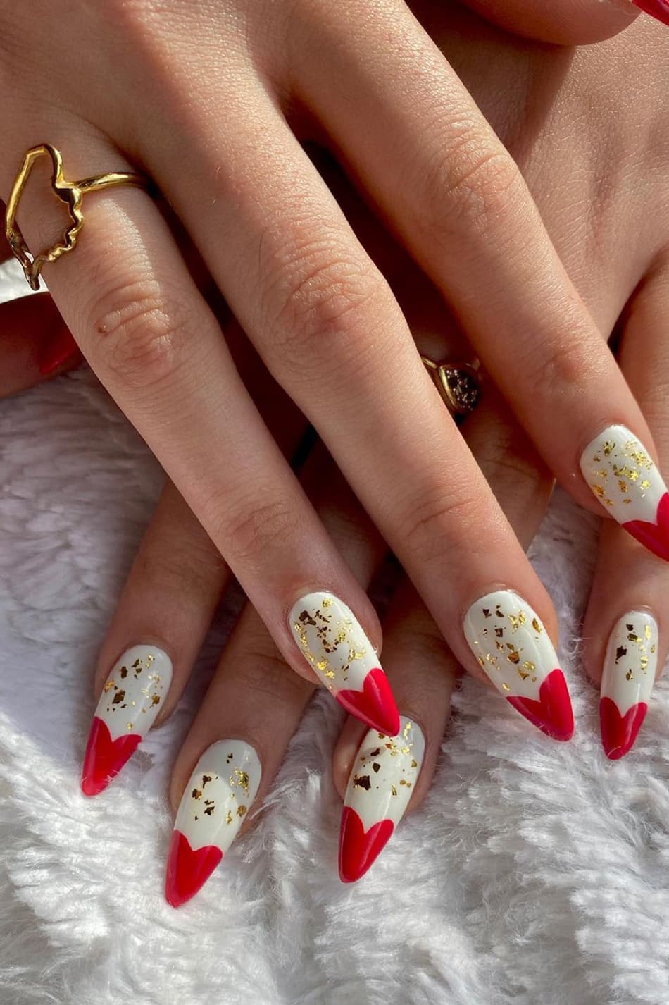 Luxury heart nails