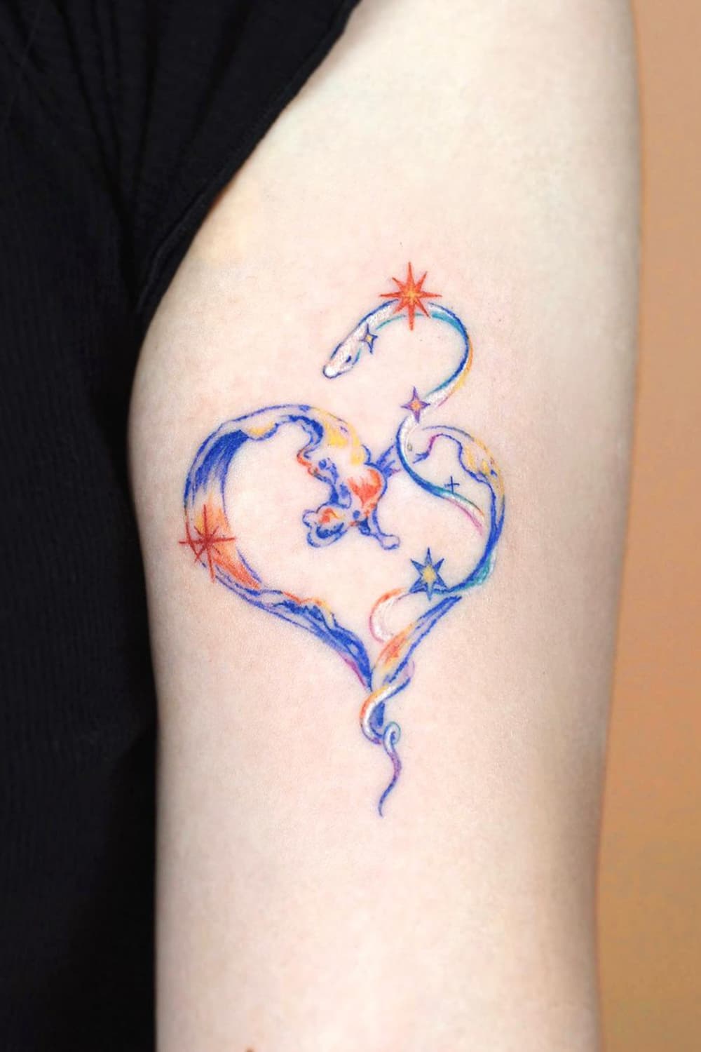 Mixed Heart Tattoo