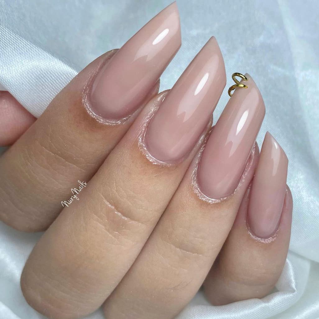 Nude Lipstick Nails