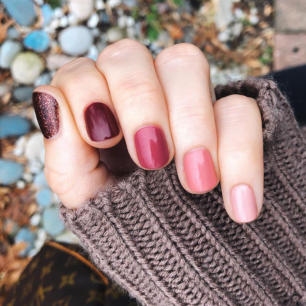 Ombre Thanksgiving Nails