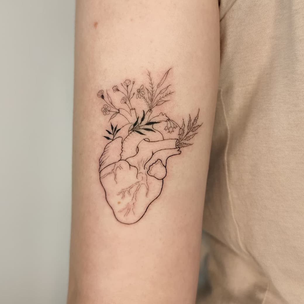 Plant Heart Tattoo