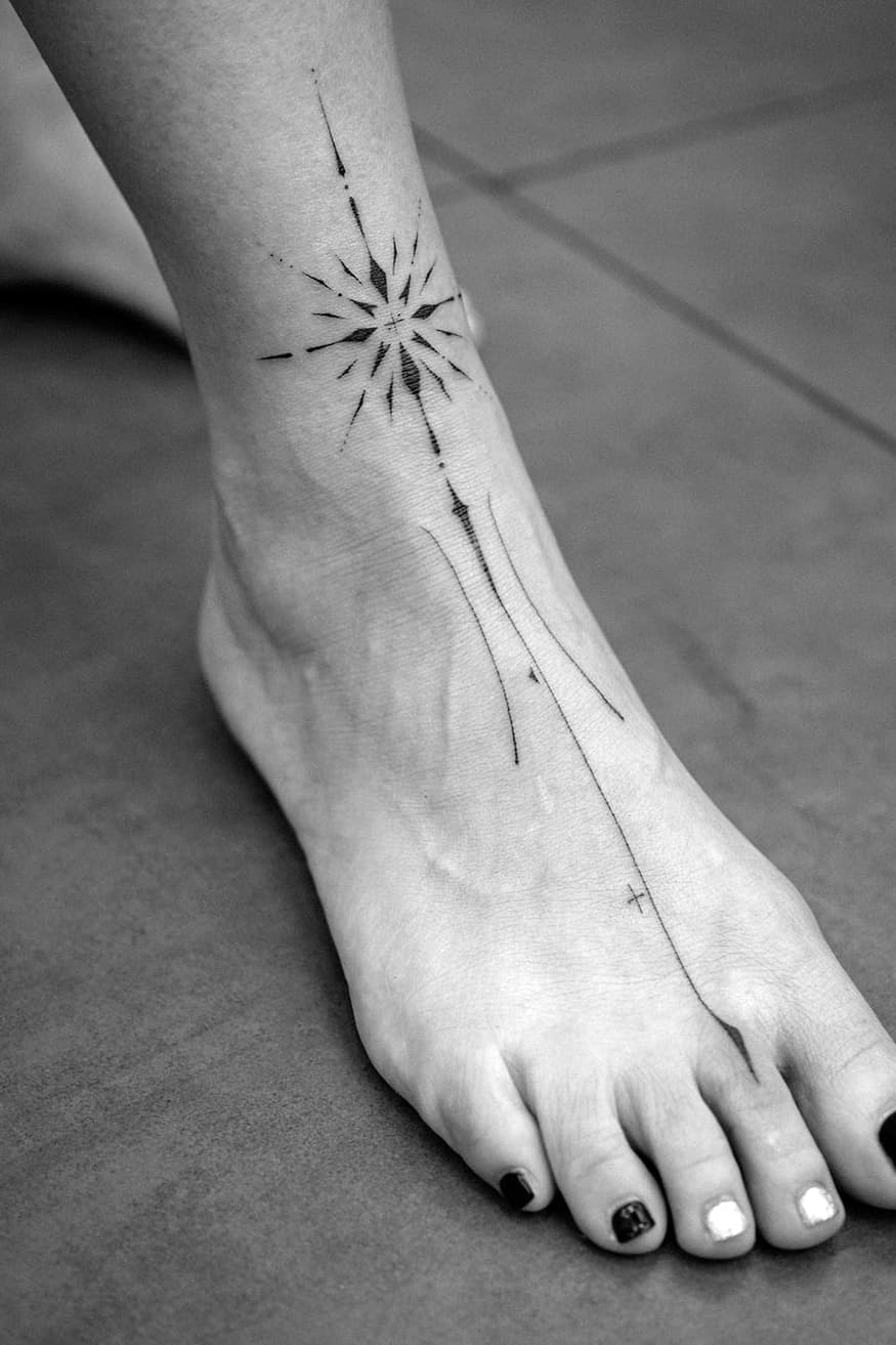 Star Geometric Tattoo