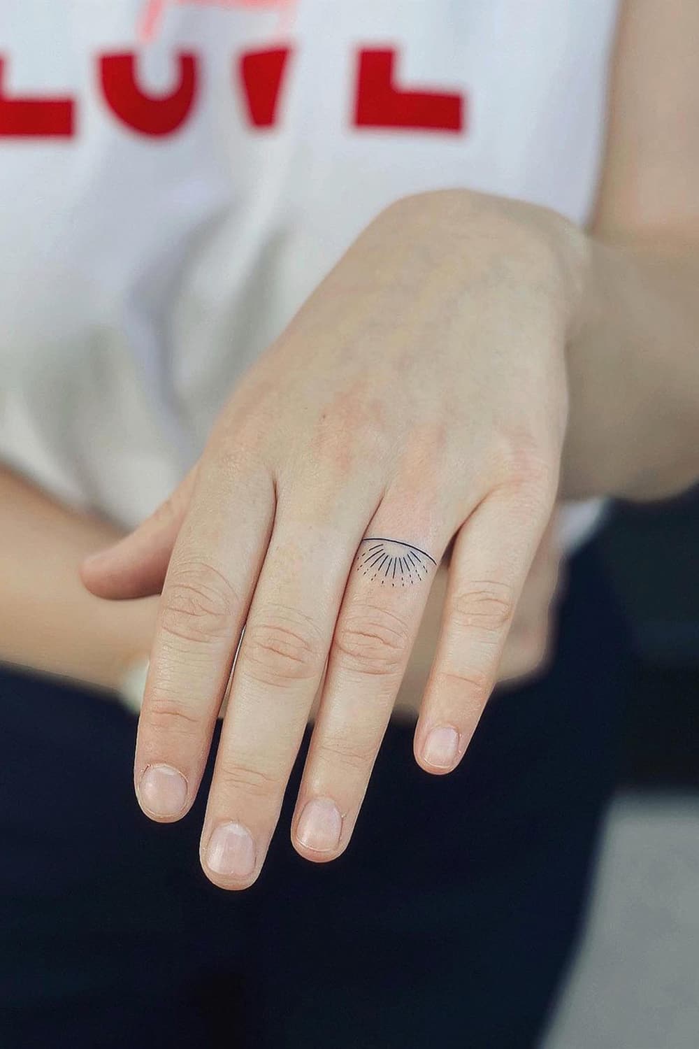 Sunrise ring tattoo