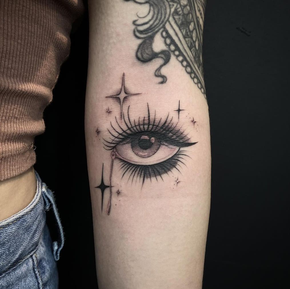Tear Eye Tattoo