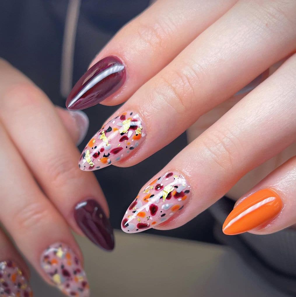 Thanksgiving Pumpkin Pie Nails