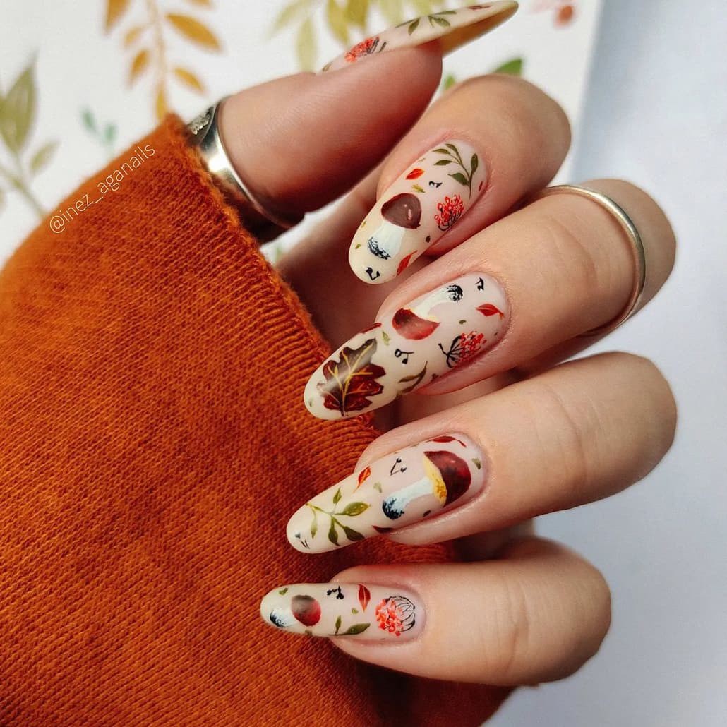 Vibrant Thanksgiving nails