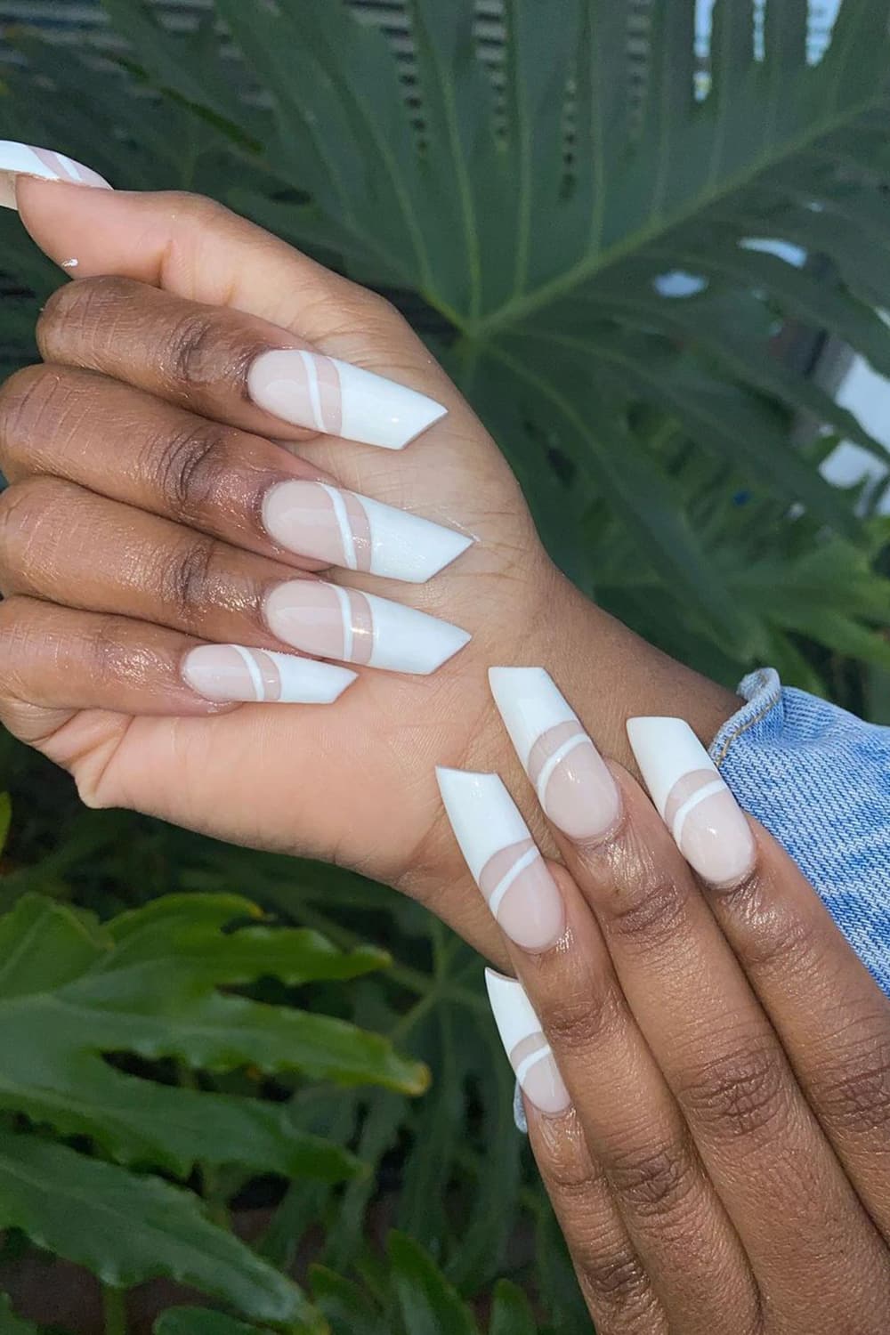 White Lipstick Nails