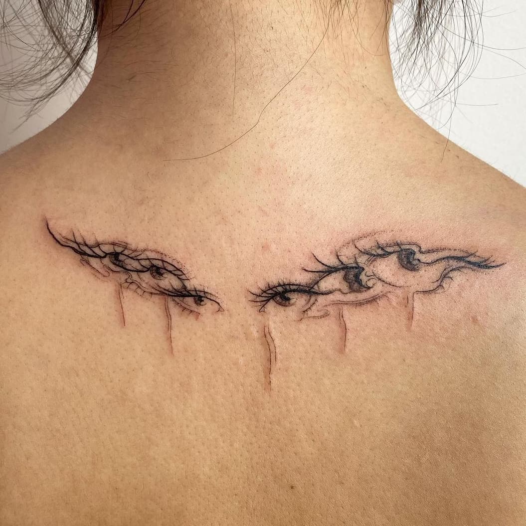 Wings Eye Tattoo