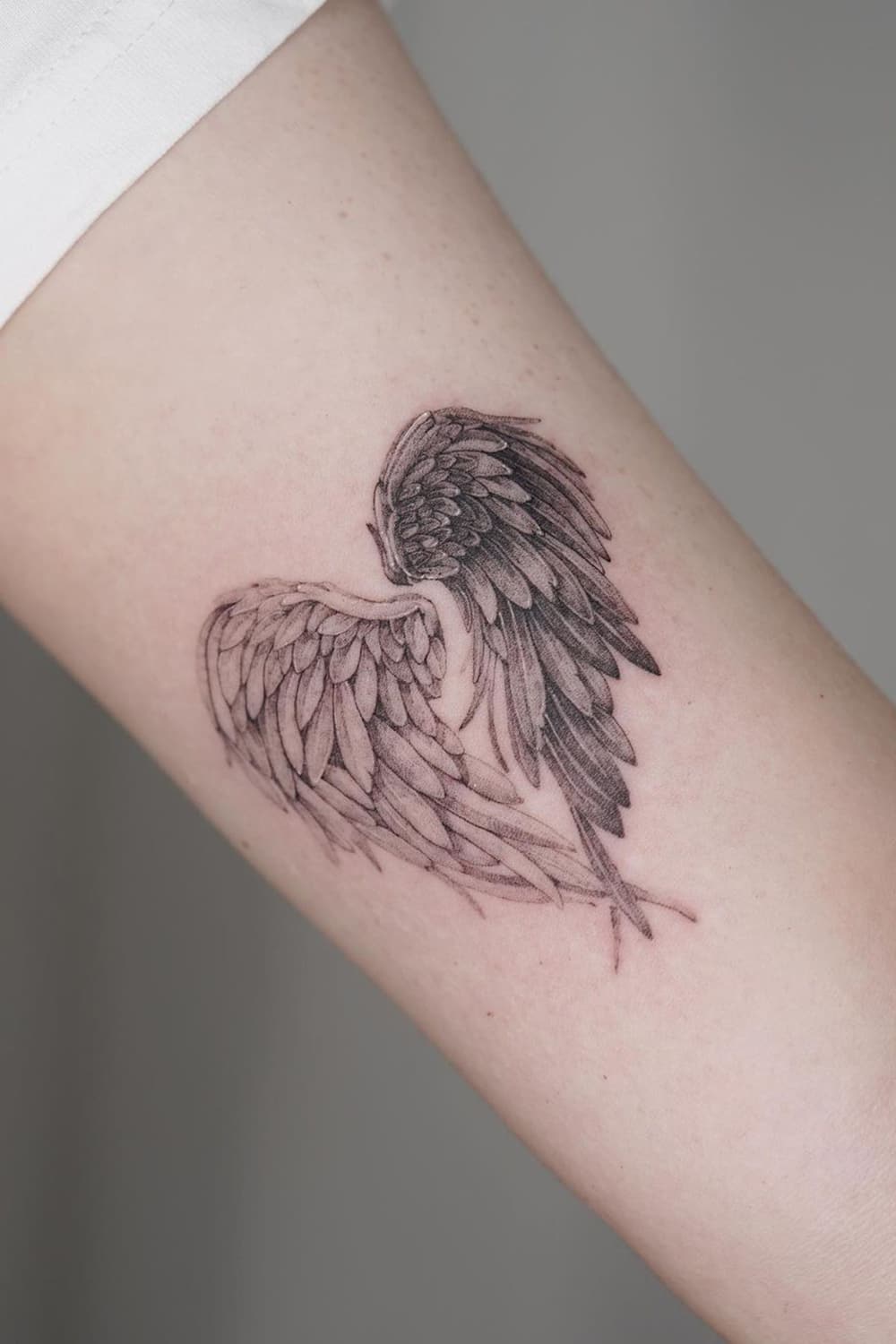 Wings Heart Tattoo