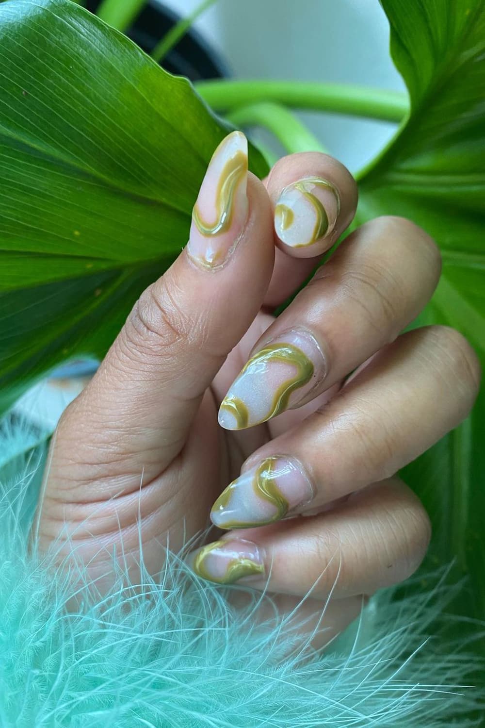 Abstract plant nails