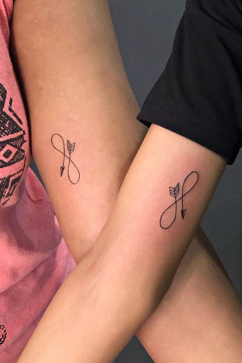 Arrow infinity tattoo