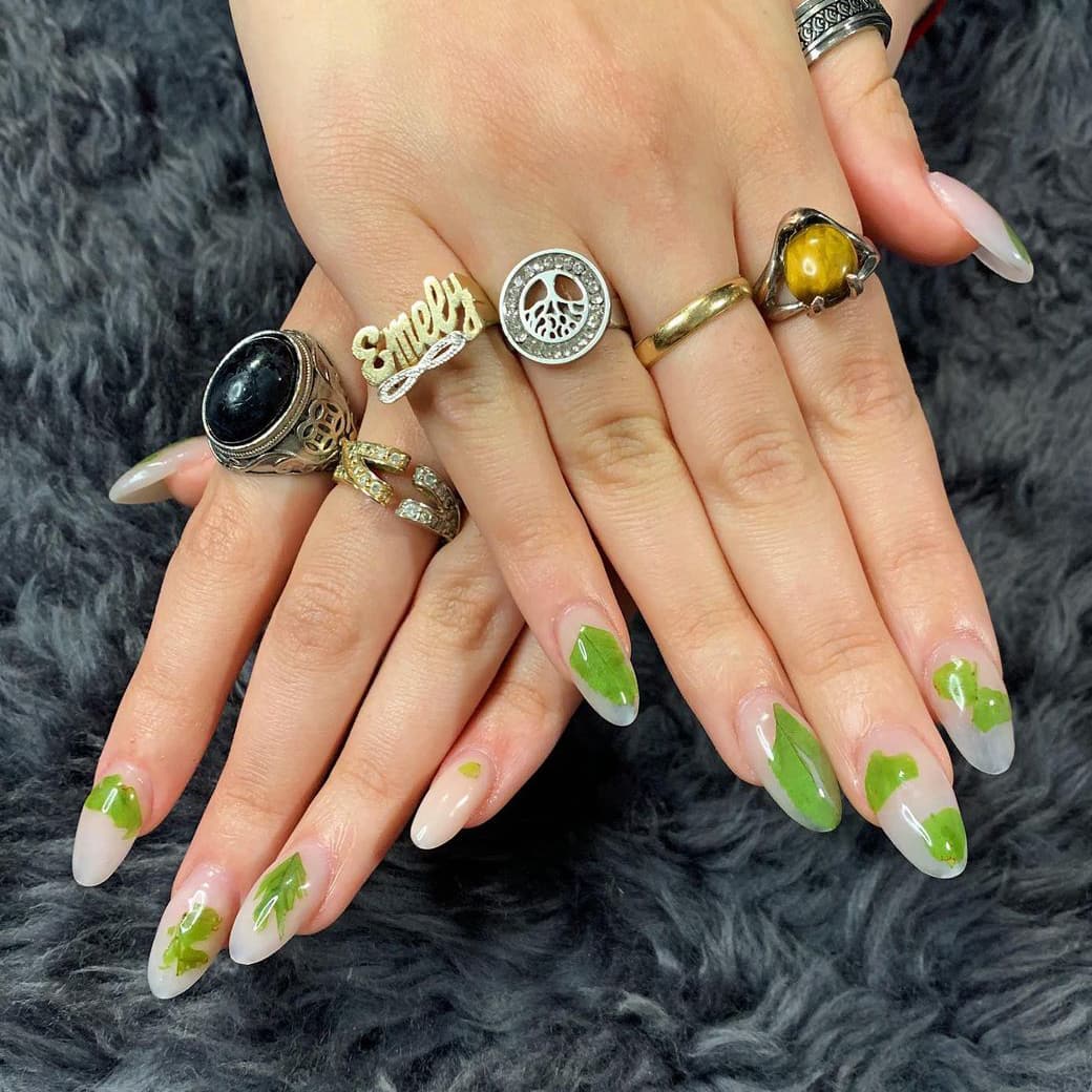 Creative plant nails