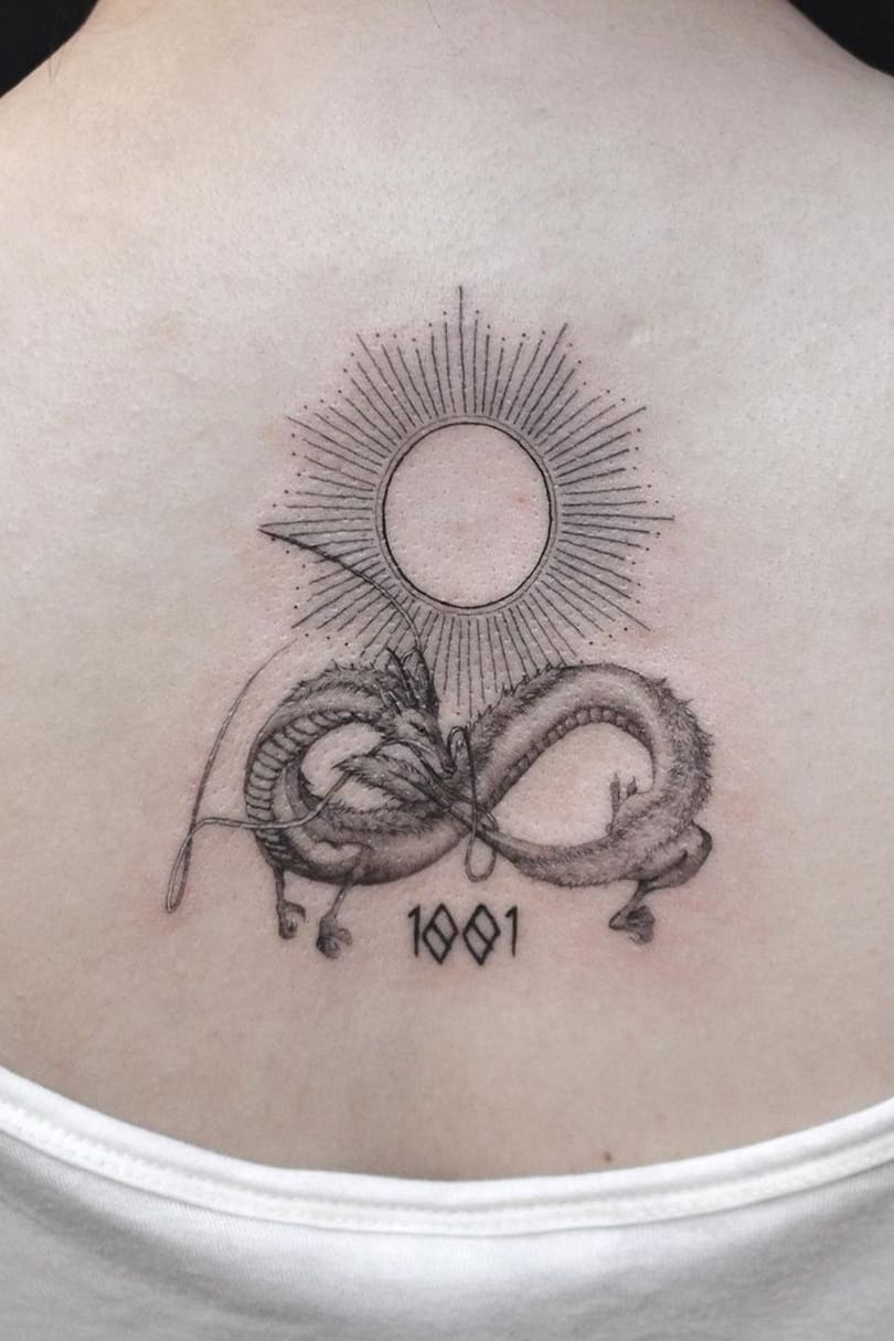 Dragon infinity tattoo