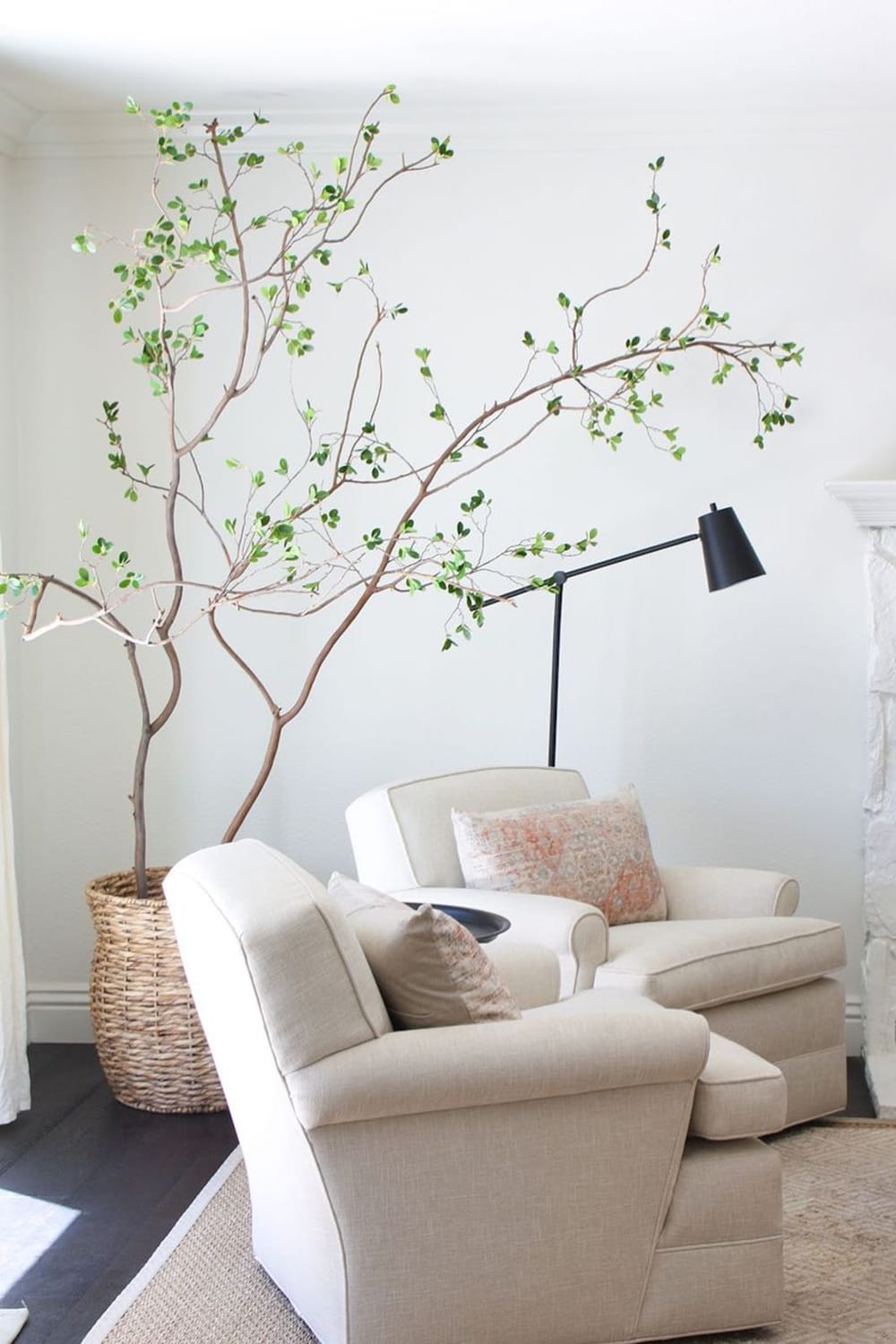 Eye-catching small living room corner