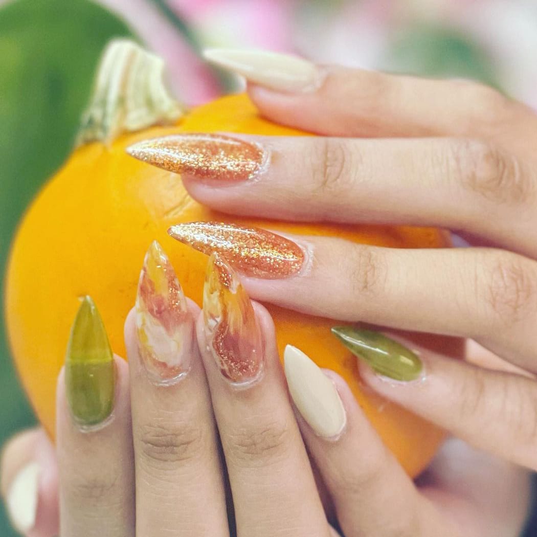 Fruity birthday nails