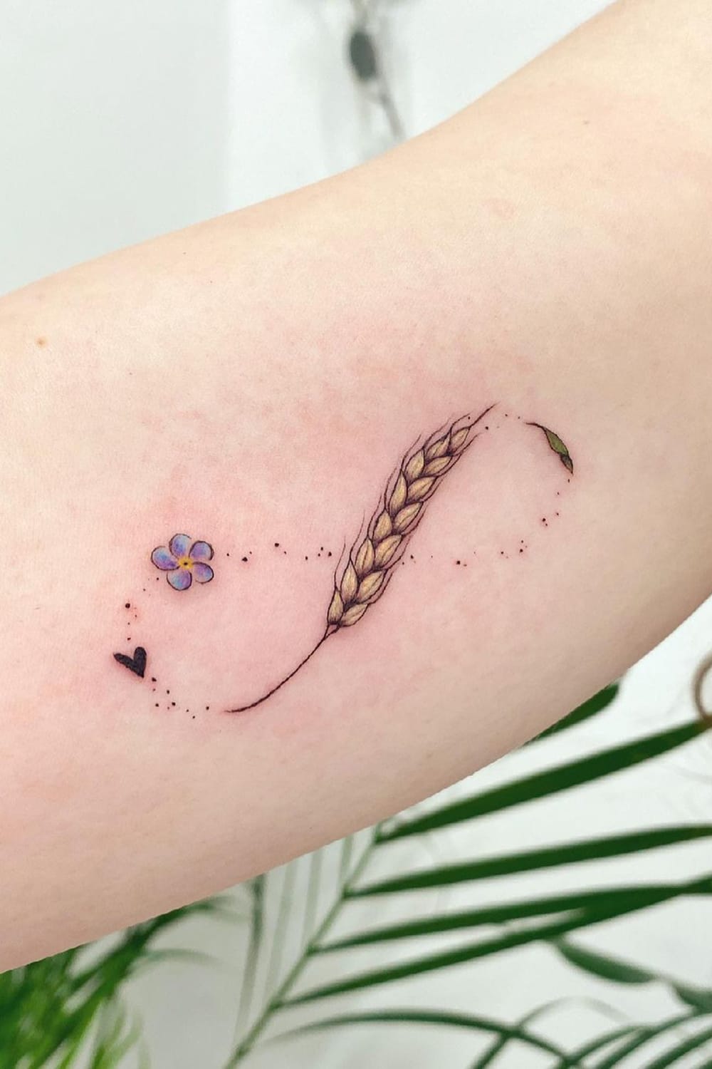 Personalized infinity tattoo